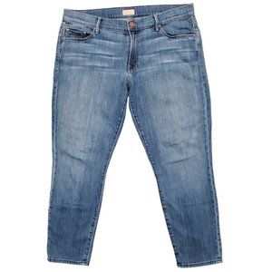 Mother Skinny Not Skinny Tea for Two 30 (Meas 33x24.5 9" Mid Rise) Med Jeans A6